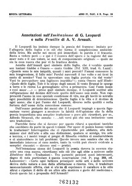 Rivista letteraria periodico bimestrale di letteratura italiana