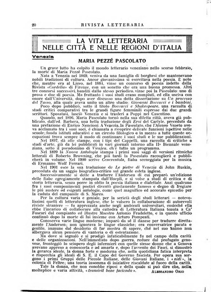 Rivista letteraria periodico bimestrale di letteratura italiana