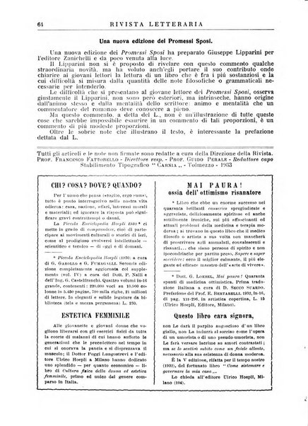 Rivista letteraria periodico bimestrale di letteratura italiana