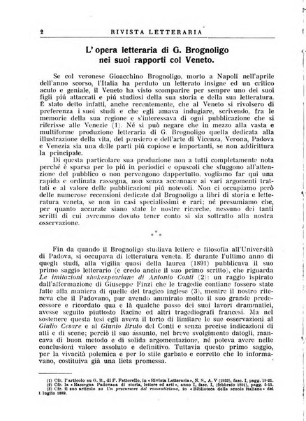 Rivista letteraria periodico bimestrale di letteratura italiana