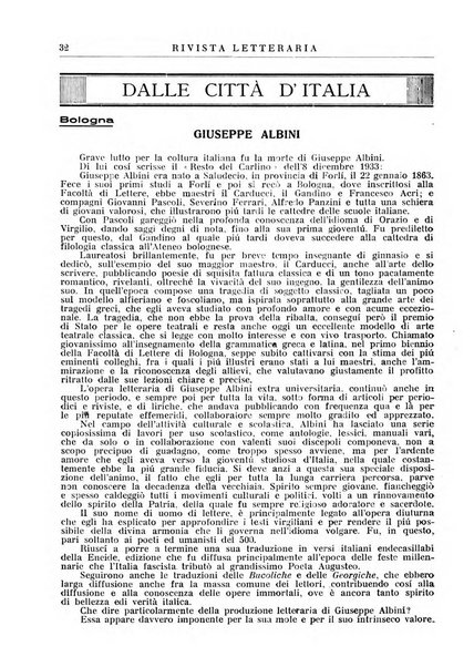 Rivista letteraria periodico bimestrale di letteratura italiana