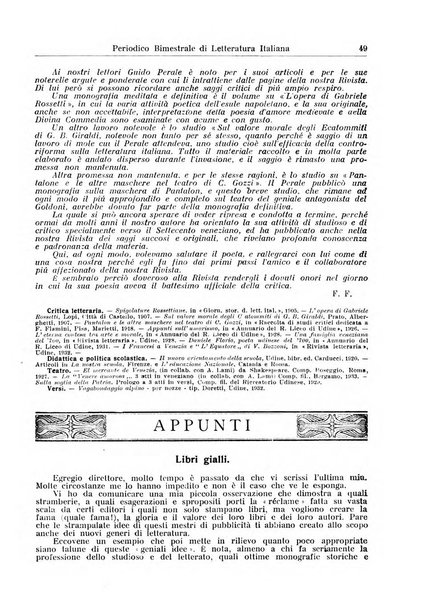 Rivista letteraria periodico bimestrale di letteratura italiana