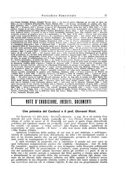 Rivista letteraria periodico bimestrale di letteratura italiana