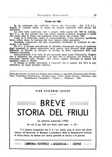 Rivista letteraria periodico bimestrale di letteratura italiana