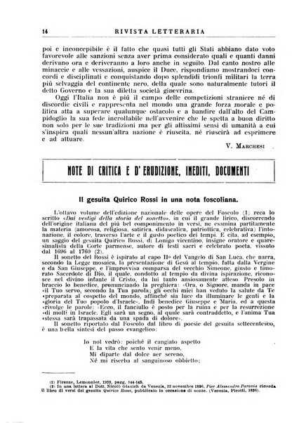 Rivista letteraria periodico bimestrale di letteratura italiana