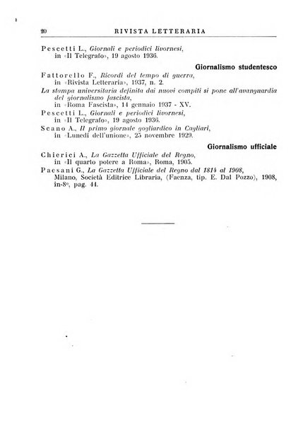 Rivista letteraria periodico bimestrale di letteratura italiana