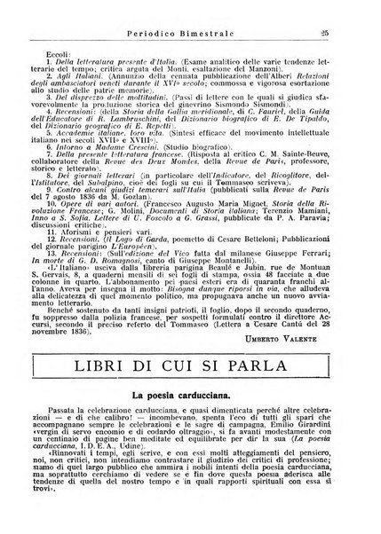 Rivista letteraria periodico bimestrale di letteratura italiana