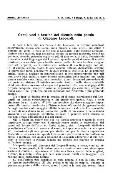 Rivista letteraria periodico bimestrale di letteratura italiana