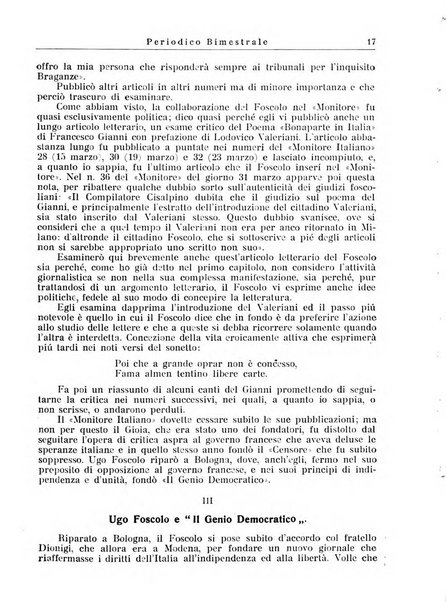 Rivista letteraria periodico bimestrale di letteratura italiana