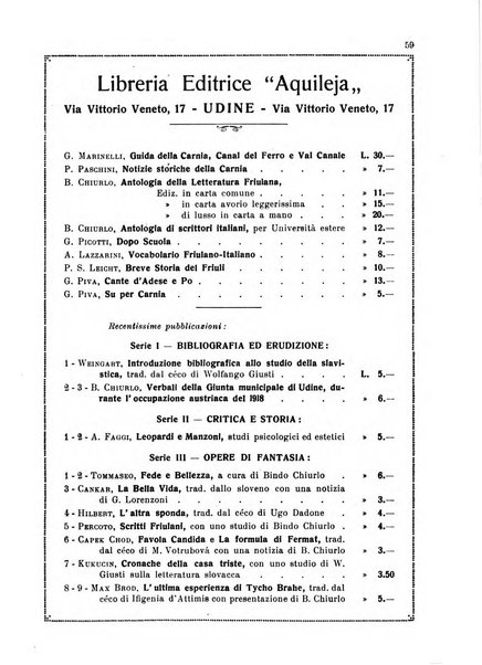 Rivista letteraria periodico bimestrale di letteratura italiana