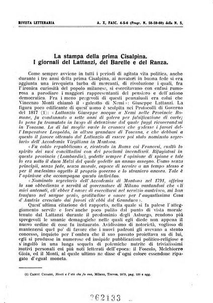 Rivista letteraria periodico bimestrale di letteratura italiana