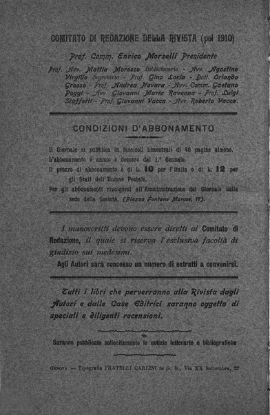 Rivista ligure di scienze, lettere ed arti organo della Società di letture e conversazioni scientifiche di Genova