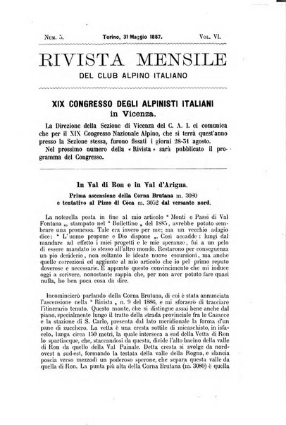 Rivista mensile del Club alpino italiano