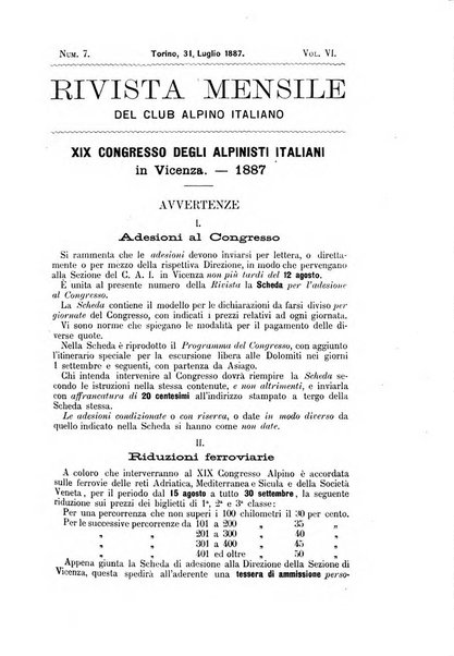 Rivista mensile del Club alpino italiano