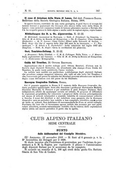 Rivista mensile del Club alpino italiano