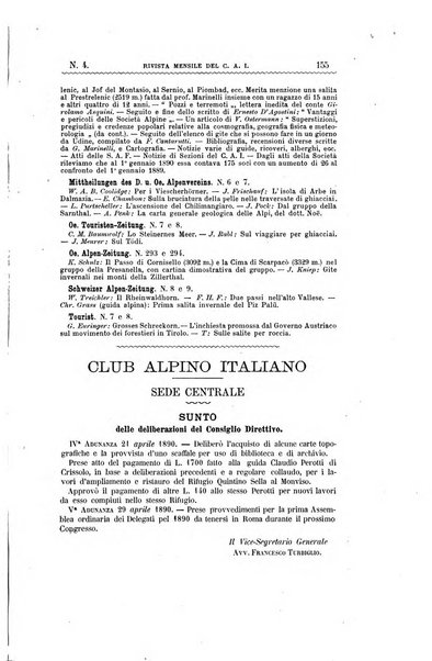 Rivista mensile del Club alpino italiano