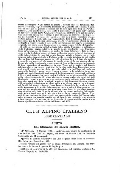 Rivista mensile del Club alpino italiano