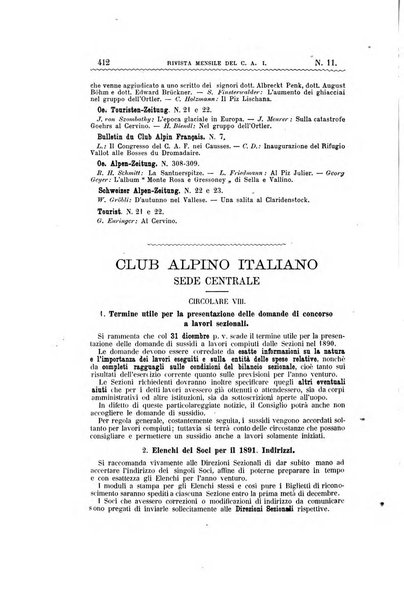 Rivista mensile del Club alpino italiano