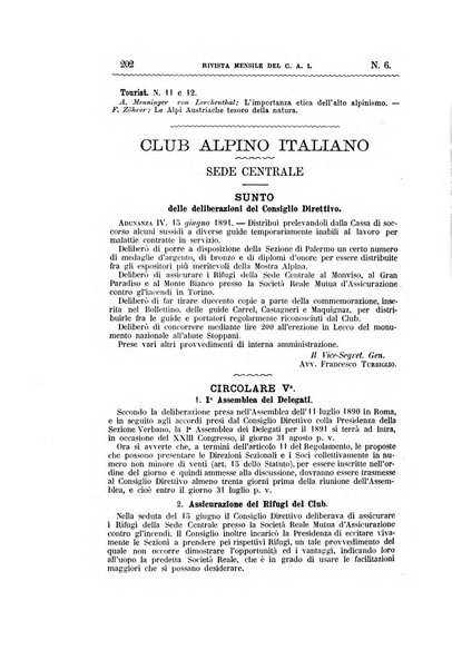 Rivista mensile del Club alpino italiano