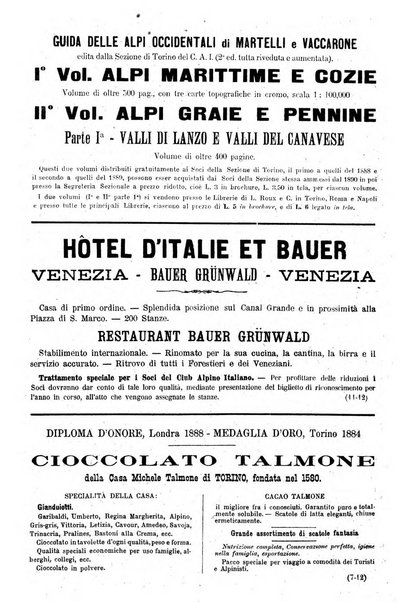 Rivista mensile del Club alpino italiano