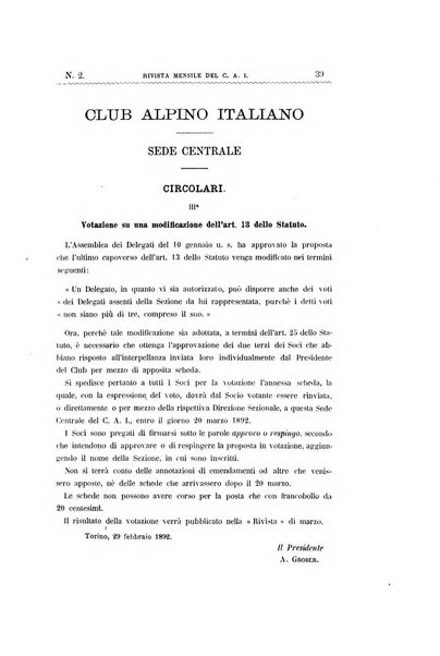 Rivista mensile del Club alpino italiano