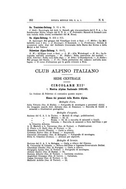 Rivista mensile del Club alpino italiano