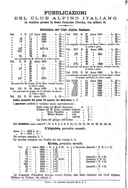 Rivista mensile del Club alpino italiano