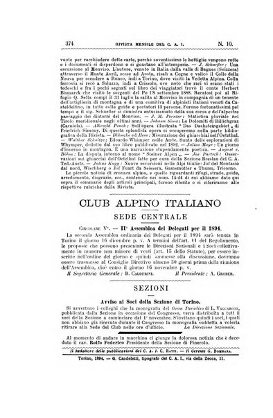 Rivista mensile del Club alpino italiano