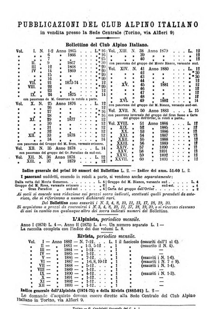 Rivista mensile del Club alpino italiano