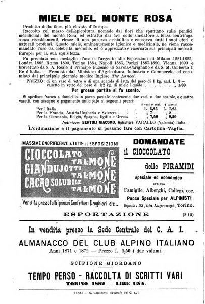 Rivista mensile del Club alpino italiano