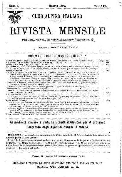 Rivista mensile del Club alpino italiano