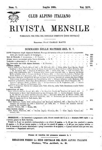 Rivista mensile del Club alpino italiano