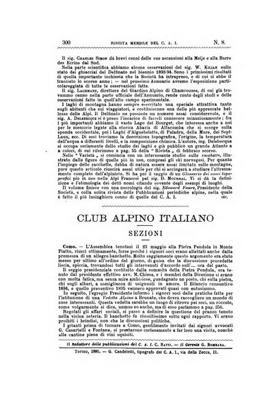 Rivista mensile del Club alpino italiano