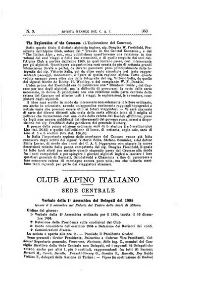 Rivista mensile del Club alpino italiano