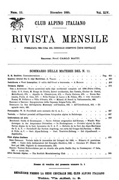 Rivista mensile del Club alpino italiano