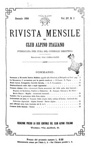 Rivista mensile del Club alpino italiano