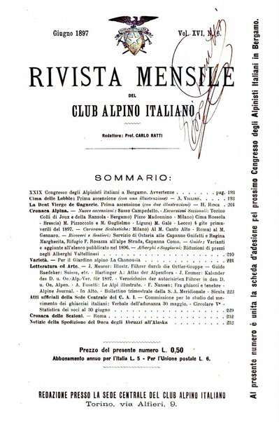 Rivista mensile del Club alpino italiano