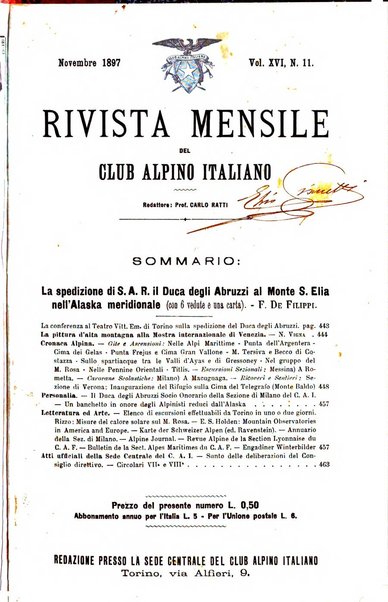 Rivista mensile del Club alpino italiano