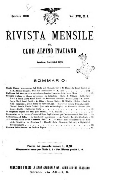 Rivista mensile del Club alpino italiano