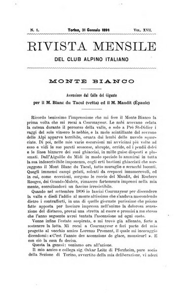 Rivista mensile del Club alpino italiano