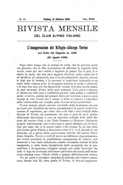 Rivista mensile del Club alpino italiano