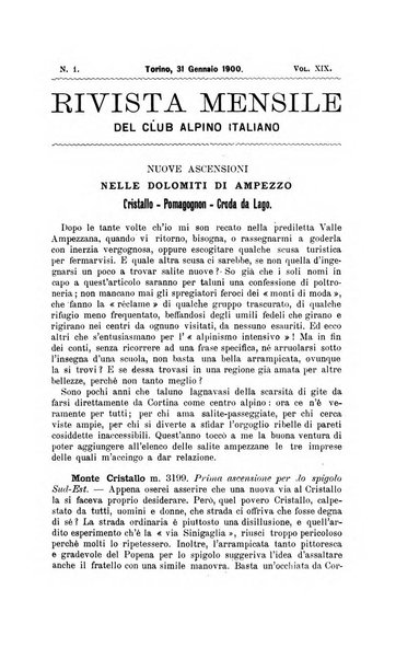 Rivista mensile del Club alpino italiano