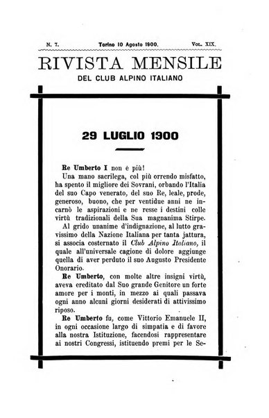 Rivista mensile del Club alpino italiano