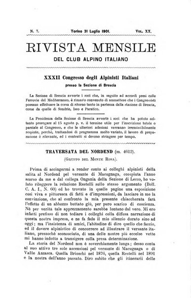 Rivista mensile del Club alpino italiano