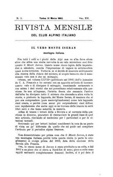 Rivista mensile del Club alpino italiano