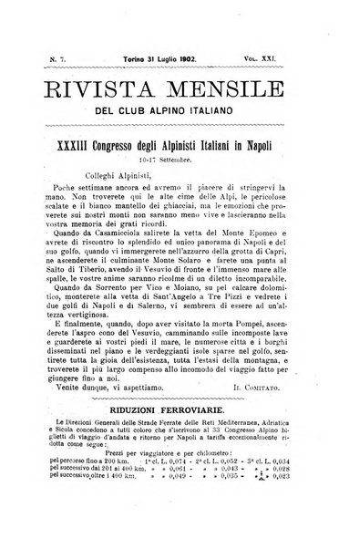 Rivista mensile del Club alpino italiano