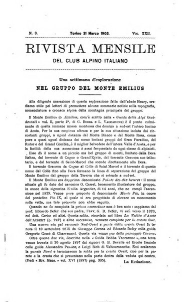 Rivista mensile del Club alpino italiano