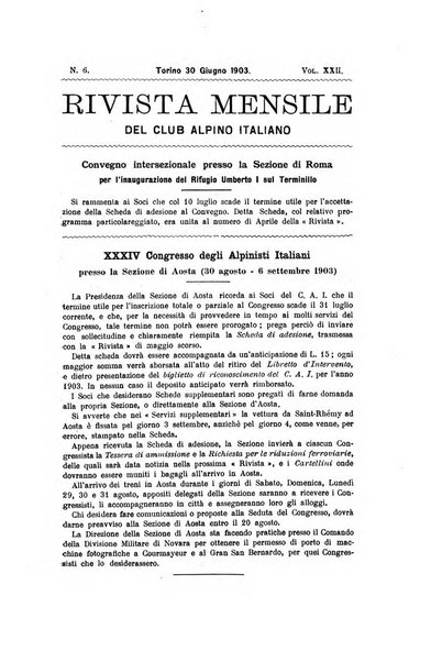 Rivista mensile del Club alpino italiano