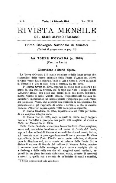 Rivista mensile del Club alpino italiano