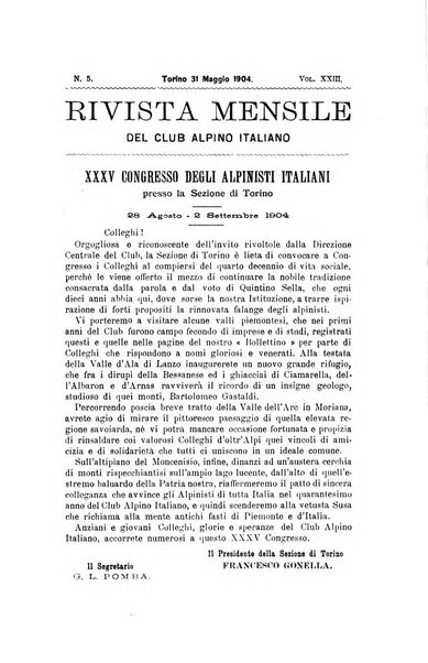 Rivista mensile del Club alpino italiano